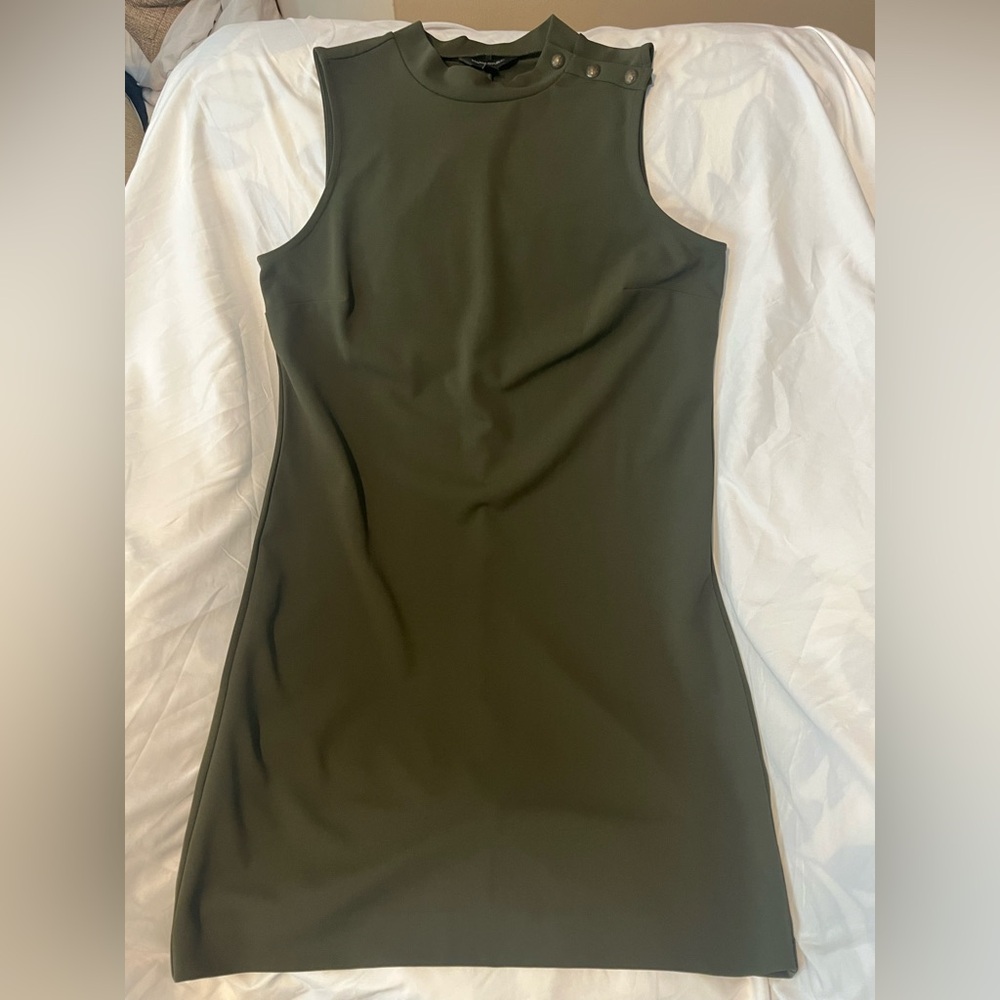 Banana Republic Forest Green Sleeveless Dress